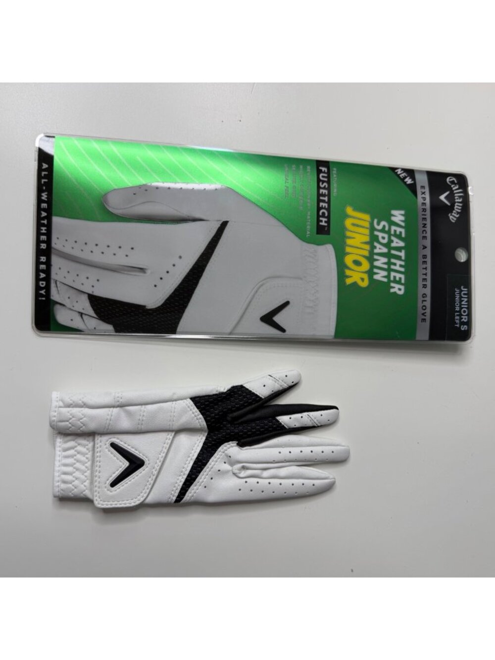 CALLAWAY weather spann junior golf glove youth small left hand